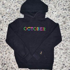 RARE!! Octobers Very Own Multi Colour Embroidered Design Hoodie